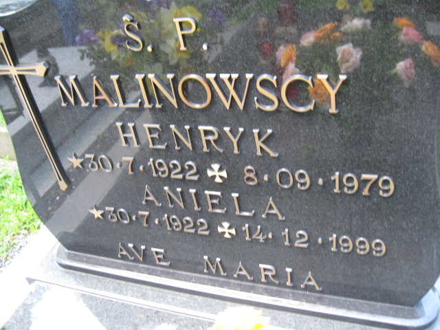 Aniela Malinowska 1922 Kłodzko - Grobonet - Wyszukiwarka osób pochowanych