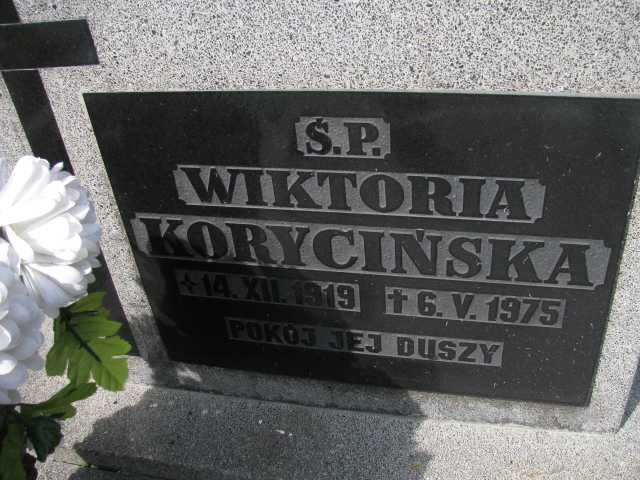 Wiktoria Korycińska 1919 Kłodzko - Grobonet - Wyszukiwarka osób pochowanych