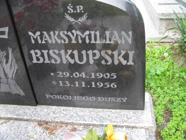 Maksymilian Biskupski 1905 Kłodzko - Grobonet - Wyszukiwarka osób pochowanych