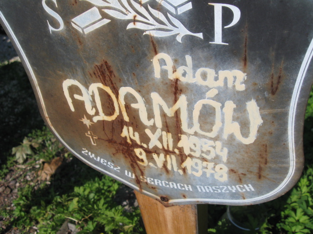 Adam Adamów 1934 Kłodzko - Grobonet - Wyszukiwarka osób pochowanych