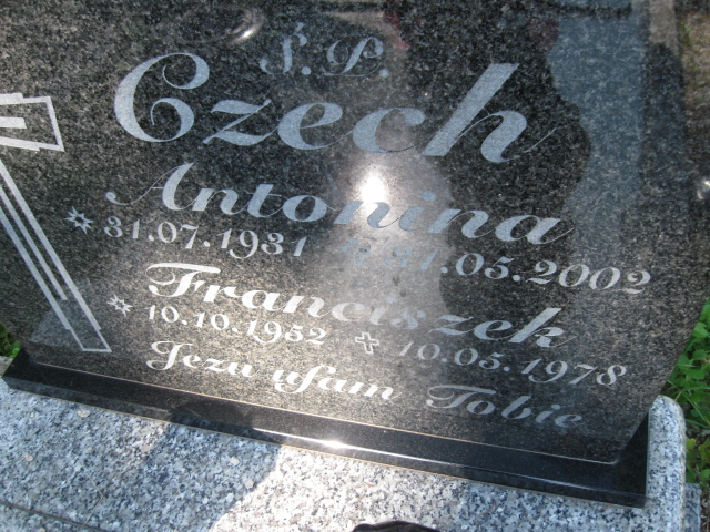 Franciszek Czech 1952 Kłodzko - Grobonet - Wyszukiwarka osób pochowanych