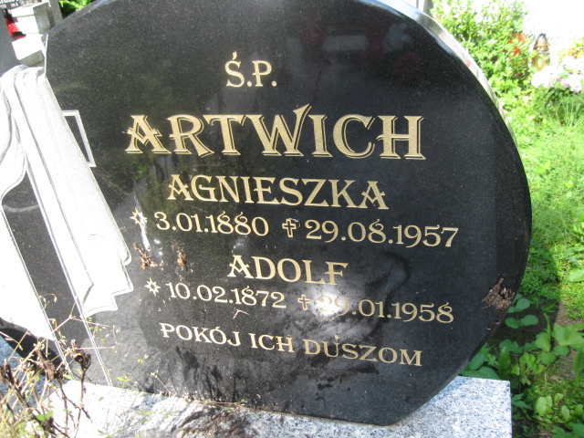 Adolf Artwich 1872 Kłodzko - Grobonet - Wyszukiwarka osób pochowanych