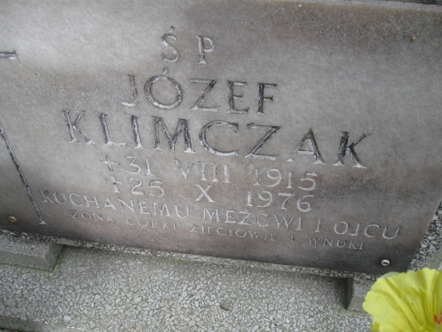 Józef Klimczak 1915 Kłodzko - Grobonet - Wyszukiwarka osób pochowanych