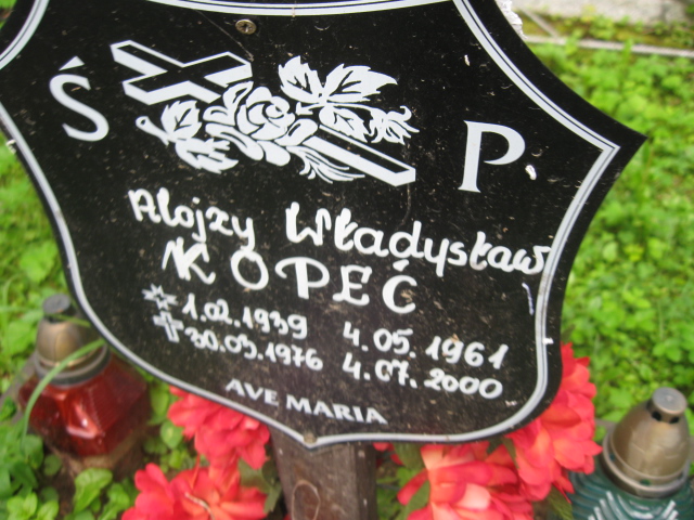 Władysław Kopeć 1961 Kłodzko - Grobonet - Wyszukiwarka osób pochowanych
