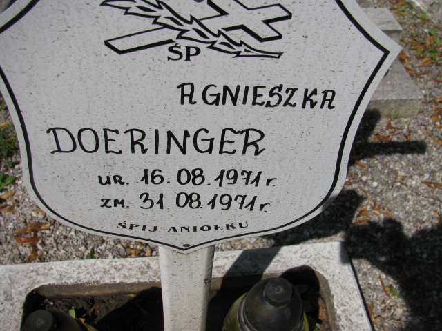 Agnieszka Doeringer 1971 Kłodzko - Grobonet - Wyszukiwarka osób pochowanych