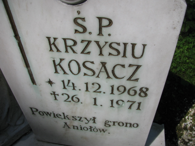 Krzysztof Kosacz 1968 Kłodzko - Grobonet - Wyszukiwarka osób pochowanych
