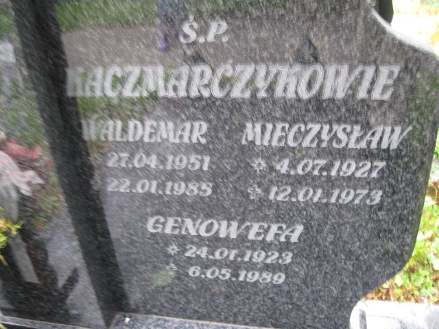 Waldemar Kaczmarczyk 1951 Kłodzko - Grobonet - Wyszukiwarka osób pochowanych