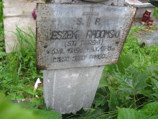 Leszek Radomski 1919 Kłodzko - Grobonet - Wyszukiwarka osób pochowanych
