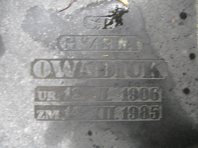 Gizela Owadiuk 1906 Kłodzko - Grobonet - Wyszukiwarka osób pochowanych