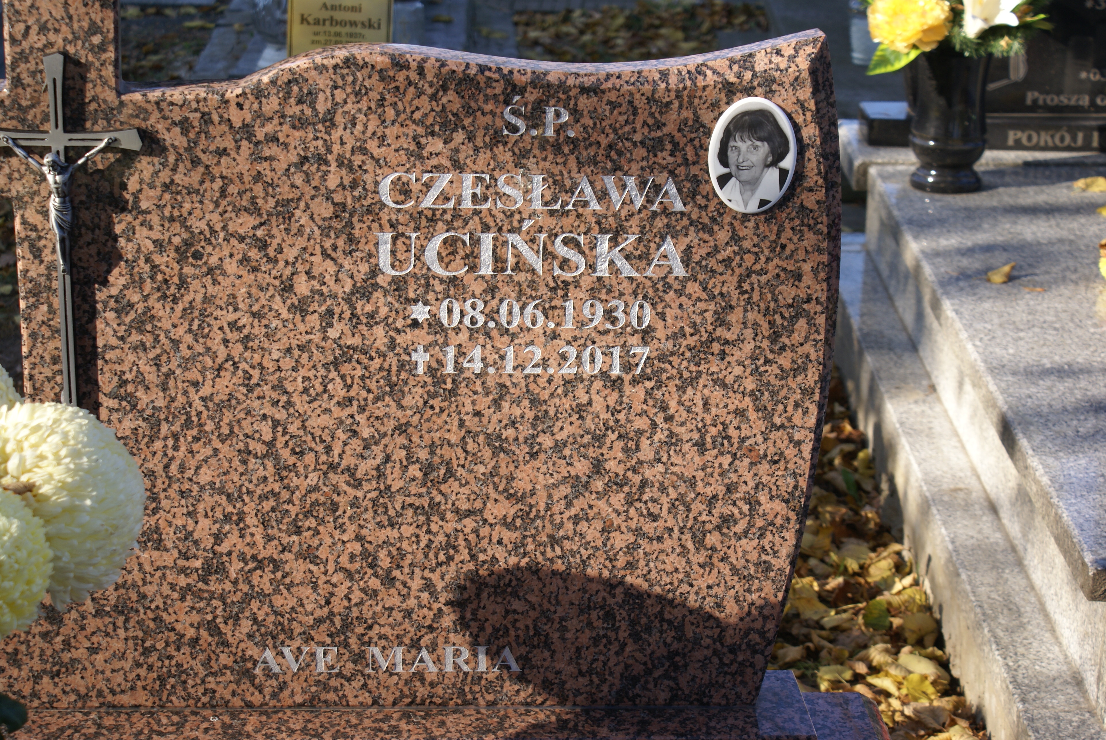 Czesława Ucińska 1930 Kłodzko - Grobonet - Wyszukiwarka osób pochowanych