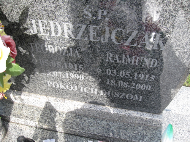 Rajmund Jędrzejczak 1915 Kłodzko - Grobonet - Wyszukiwarka osób pochowanych