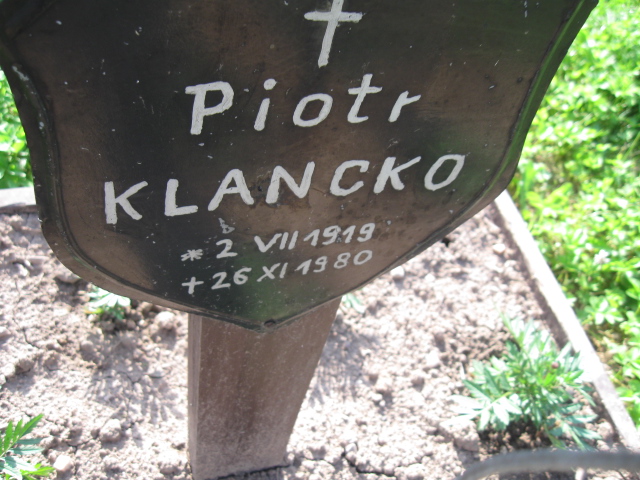 Piotr Klancko 1919 Kłodzko - Grobonet - Wyszukiwarka osób pochowanych