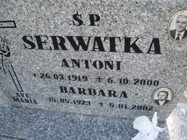 Barbara Serwatka 1923 Kłodzko - Grobonet - Wyszukiwarka osób pochowanych