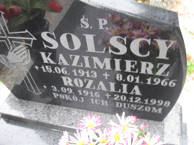Kazimierz Solski 1913 Kłodzko - Grobonet - Wyszukiwarka osób pochowanych