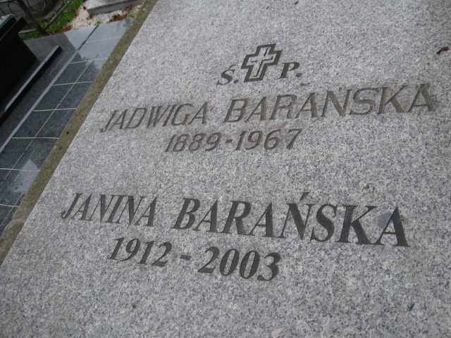Janina Barańska 1912 Kłodzko - Grobonet - Wyszukiwarka osób pochowanych