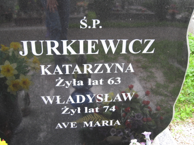 Katarzyna Jurkiewicz Kłodzko - Grobonet - Wyszukiwarka osób pochowanych