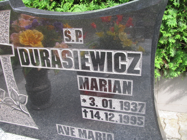 Marian Durasiewicz 1937 Kłodzko - Grobonet - Wyszukiwarka osób pochowanych