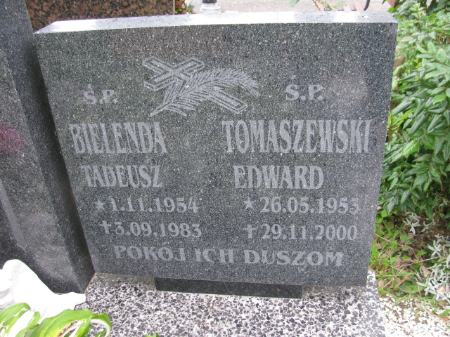 Edward Tomaszewski 1953 Kłodzko - Grobonet - Wyszukiwarka osób pochowanych