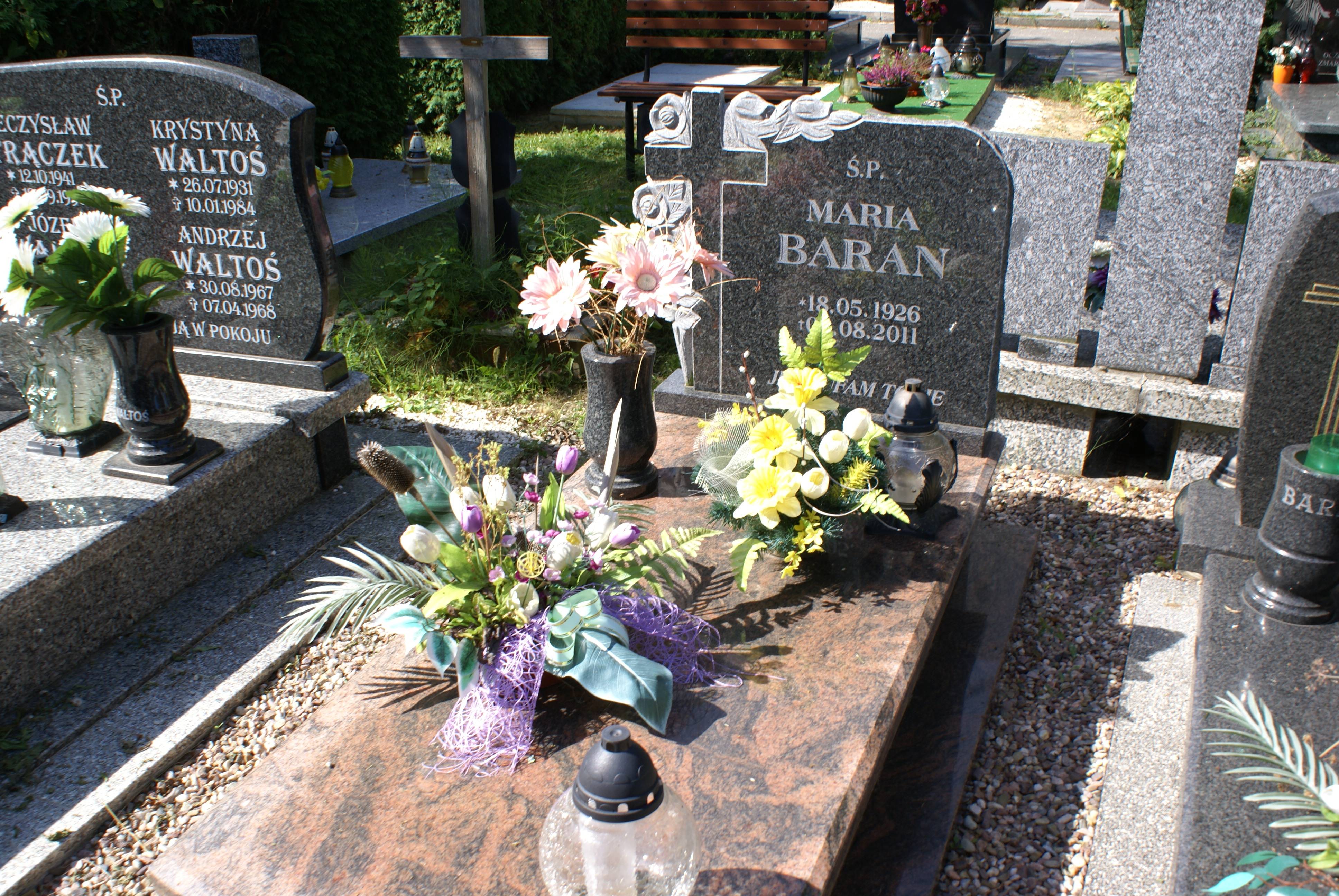 Maria Baran 1926 Kłodzko - Grobonet - Wyszukiwarka osób pochowanych