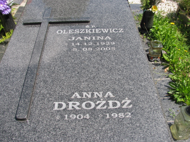 Janina Oleszkiewicz 1929 Kłodzko - Grobonet - Wyszukiwarka osób pochowanych