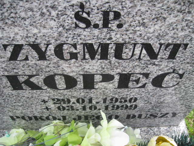 Zygmunt Kopeć 1950 Kłodzko - Grobonet - Wyszukiwarka osób pochowanych