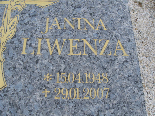 Janina Liwenza 1948 Kłodzko - Grobonet - Wyszukiwarka osób pochowanych