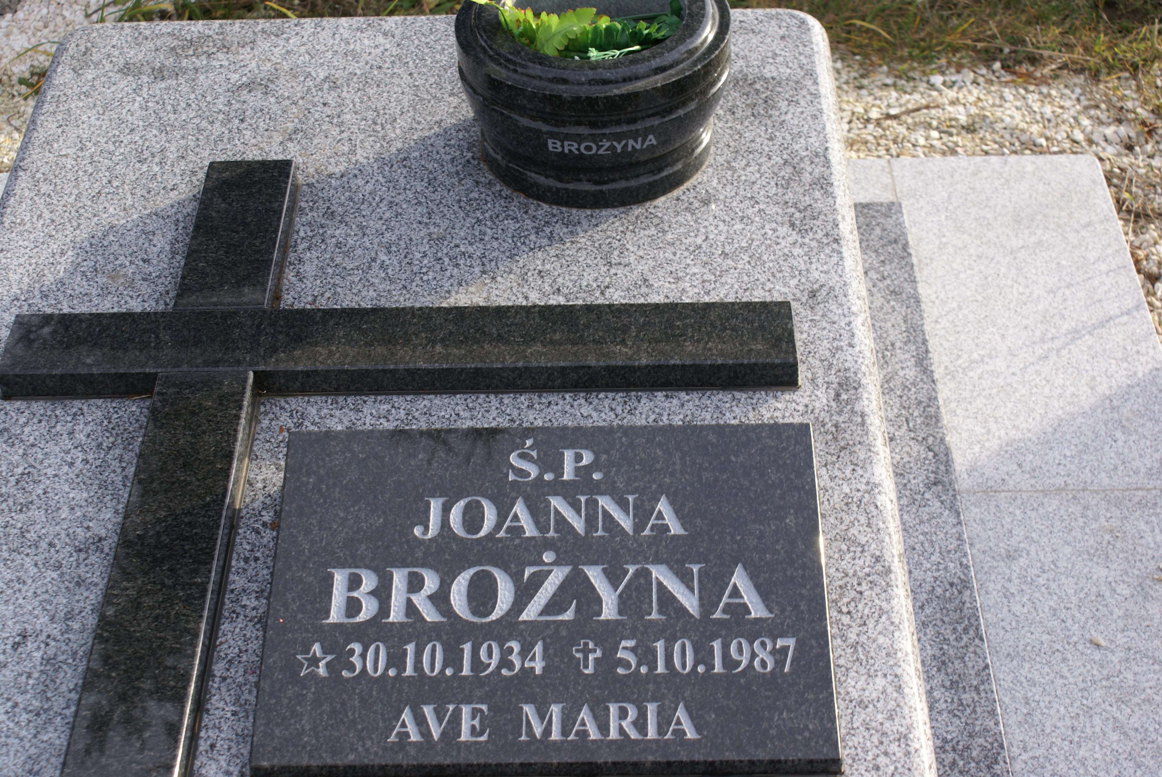 Joanna Brożyna 1934 Kłodzko - Grobonet - Wyszukiwarka osób pochowanych