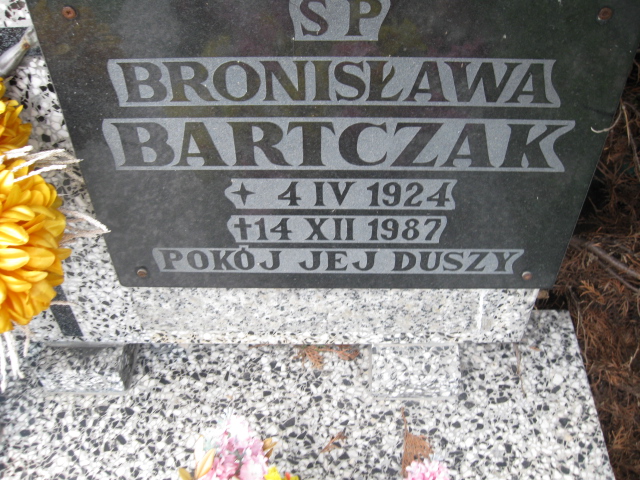 Bronisława Bartczak 1924 Kłodzko - Grobonet - Wyszukiwarka osób pochowanych