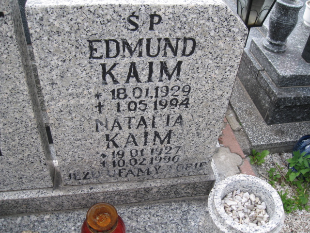 Natalia Kaim 1927 Kłodzko - Grobonet - Wyszukiwarka osób pochowanych