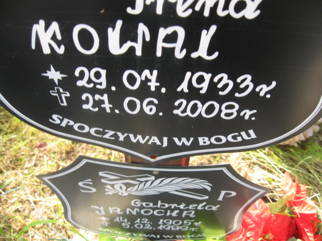 Gabriela Janocha 1905 Kłodzko - Grobonet - Wyszukiwarka osób pochowanych