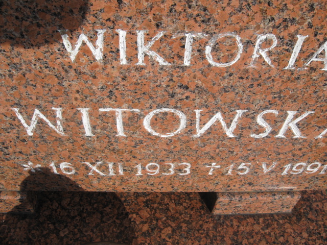 Wiktoria Witowska 1933 Kłodzko - Grobonet - Wyszukiwarka osób pochowanych