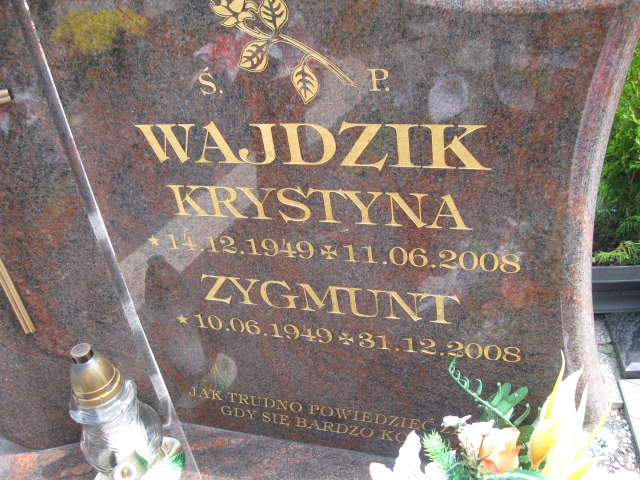 Krystyna Wajdzik 1949 Kłodzko - Grobonet - Wyszukiwarka osób pochowanych