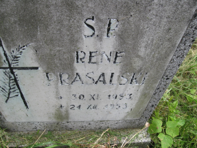 Rene Prasalski 1953 Kłodzko - Grobonet - Wyszukiwarka osób pochowanych