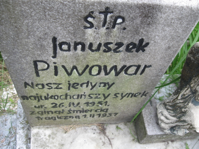 Janusz Piwowar 1951 Kłodzko - Grobonet - Wyszukiwarka osób pochowanych