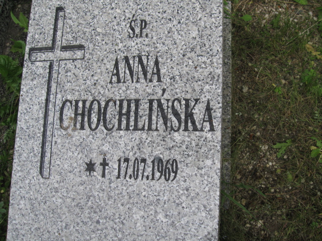 Anna Chochlińska 1969 Kłodzko - Grobonet - Wyszukiwarka osób pochowanych