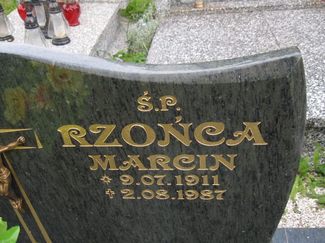 Marcin Rzońca 1911 Kłodzko - Grobonet - Wyszukiwarka osób pochowanych