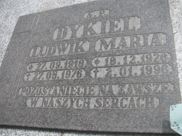 Maria Dykiel 1926 Kłodzko - Grobonet - Wyszukiwarka osób pochowanych