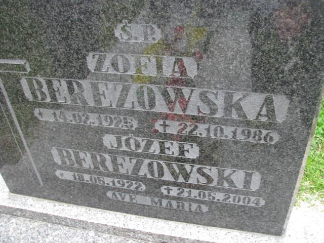 Józef Berezowski 1922 Kłodzko - Grobonet - Wyszukiwarka osób pochowanych