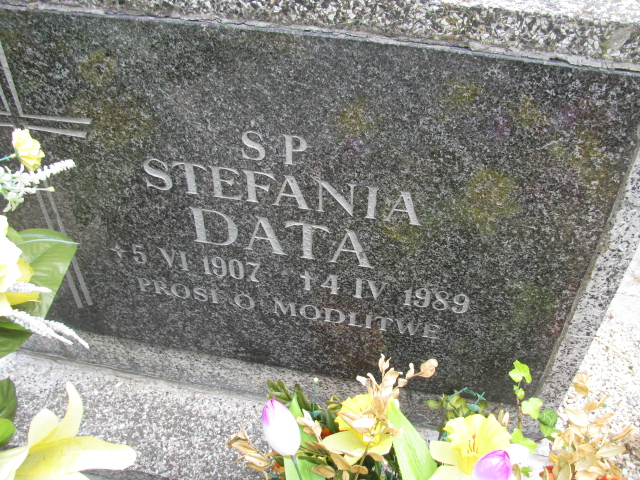 Stefania Data 1907 Kłodzko - Grobonet - Wyszukiwarka osób pochowanych