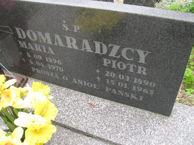 Maria Domaradzka 1896 Kłodzko - Grobonet - Wyszukiwarka osób pochowanych