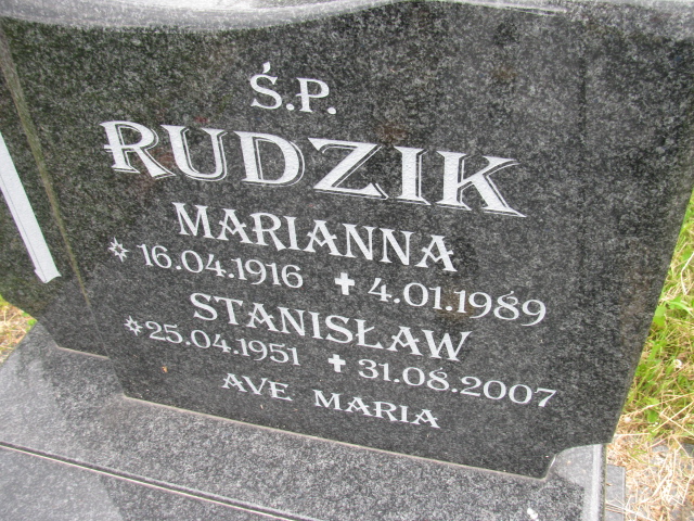 Marianna Rudzik 1916 Kłodzko - Grobonet - Wyszukiwarka osób pochowanych