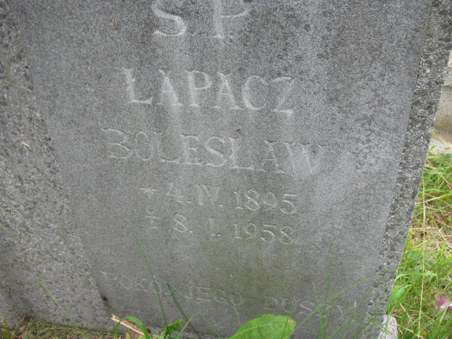  Łapacz 1895 Kłodzko - Grobonet - Wyszukiwarka osób pochowanych