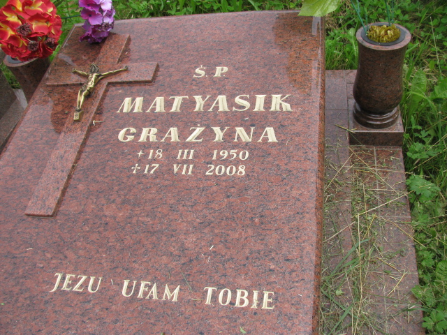 Grażyna Matyasik 1950 Kłodzko - Grobonet - Wyszukiwarka osób pochowanych