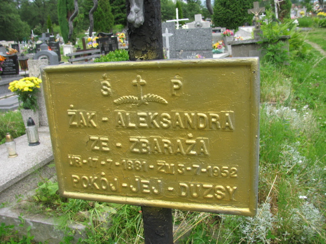 Aleksandra Żak 1881 Kłodzko - Grobonet - Wyszukiwarka osób pochowanych