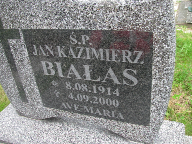 Jan Białas 1914 Kłodzko - Grobonet - Wyszukiwarka osób pochowanych