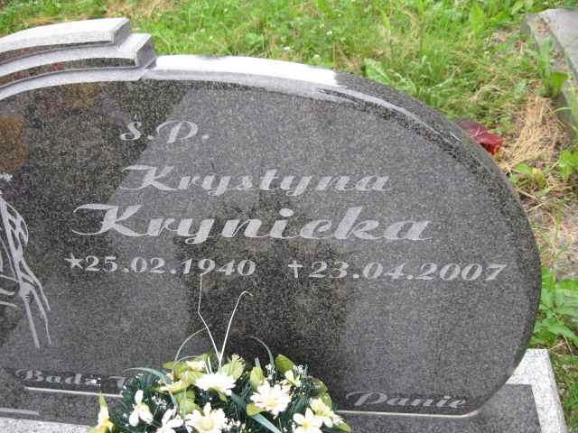 Krystyna Krynicka 1940 Kłodzko - Grobonet - Wyszukiwarka osób pochowanych