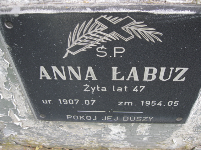 Anna Łabuz 1907 Kłodzko - Grobonet - Wyszukiwarka osób pochowanych