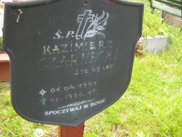 Kazimierz Czarnecki 1941 Kłodzko - Grobonet - Wyszukiwarka osób pochowanych
